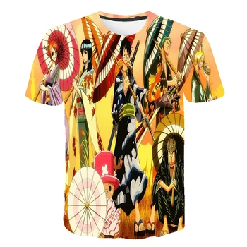 Letné Nový Štýl Ležérne Oblečenie Chlapci Dievčatá Krátke Rukávy Oblečenia T-Shirt Pohyb Topy 3D Anime Naruto Tlač Tričko XL-5XL