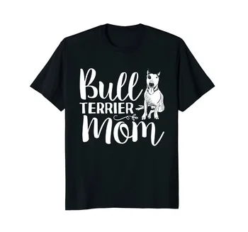 Print T Shirt Mens Krátke Rukáv Horúci Deň matiek, Košele Bull Teriér Mama Tees Milovník Psov Darčeky T-Shirt
