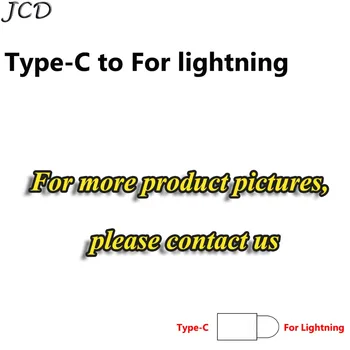 JCD 3ks Nový Typ C Ženské 8-Pin Male Údaje Nabíjací Adaptér pre iPhone 6 6 7 8 X pre iPad Nabíjací Kábel Typ-c, Usb napájací Adaptér