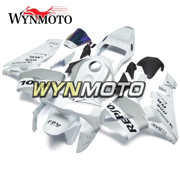 Plný Horské Pre Honda CBR600RR F5 2003-2004 Roku ABS Vstrekovanie Plastov F5 03 04 Karosériou Motocykel Krytu Biela Strieborná Trupu