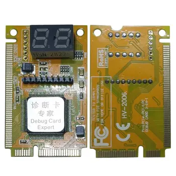 Plastové/Kovové 5 x 3 x 1 cm 3 v 1 Mini PCI-E LPC PC Analyzer Tester POST Test Karty