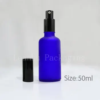 50ml Import matné modré sklenené fľaše jemné hmlu fľašu parfum fľaše veľkoobchod 50ml nasadenie body do fliaš