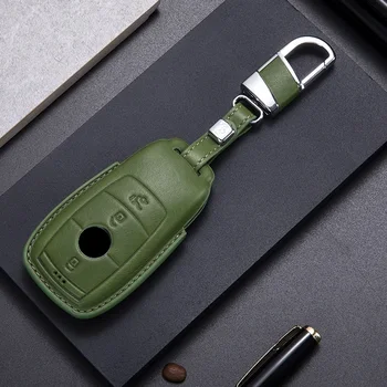 Originálne Kožené Kľúča Vozidla Kryt puzdro pre Mercedes benz W177 W205 W213 W222 2018 C S GLS Trieda E trieda chrániť kľúč, taška