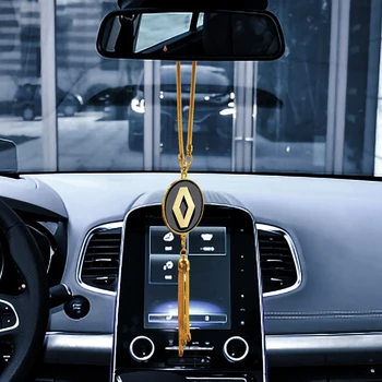Auto 3D kovov Spätné Zrkadlo Prívesok Reťazca Dekorácie Na Renault Megane 2 3 Toaletný Logan Clio Laguna 2 Captur interiéru vozidla