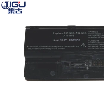 JIGU Nové 12Cells Notebook Batéria Pre Asus N46 n46v N46VJ N56 N56D N56V N76 N76V A31-N56 A32-N56 A33-N56