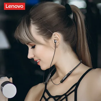 Lenovo XE05 Bluetooth5.0 Bezdrôtový Headset Nepremokavé Športové Slúchadlá s Potlačením Hluku Mic Magnetické Neckband Slúchadlá