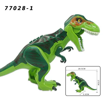 Tvorca Jurský Dinosaurov Svete Park Padlých Kráľovstvo Carnotaurus & Prechádza Velociraptor T-Rex Movies Dinosaur Bloky Tvorcovia