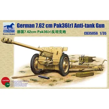 BRONCO CB35056 1/35 nemecký 7,62 cm Pak36(r) protitankové Pušky - zmenšený Model Auta