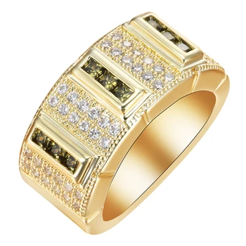 Hainon Jednoduché Vintage Charm Prstene Pre Ženy, Mužov Plný Zirkón Čierne Zlato/Striebro Farebné Krúžky Strana Zapojenie Šperky Krúžok