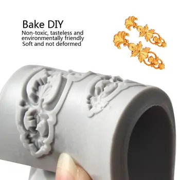 Európska Úľavu Kvapalné Silikónové Formy Na Fondant DIY Svadobné Pečenie Silikónové Dekorácie 3D potravinársky Tortu Formy