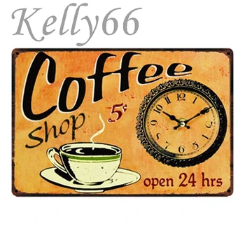 [ Kelly66 ] kaviareň Vintage Kovové Prihlásiť Tin Plagát Domova Bar Múr Umenia Maľby 20*30 CM Veľkosť y-1575