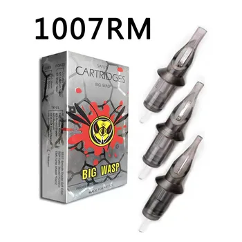 BIGWASP 1007RM Tetovanie Ihly Kazety #10 Vyvinuli (0,30 mm) Soft Edge Magnums (7RM) pre Cartridge Tetovanie Stroje & Rukoväte 20Pcs