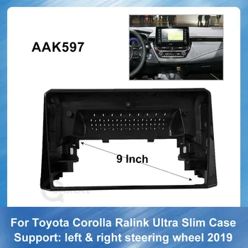 2 Din Auto, Auto Rádio Multimediálne fascia Pre Toyota Corolla Ralink Ultra Slim Prípade 2019 Stereo Panel Dash Inštalačného disku DVD Rám