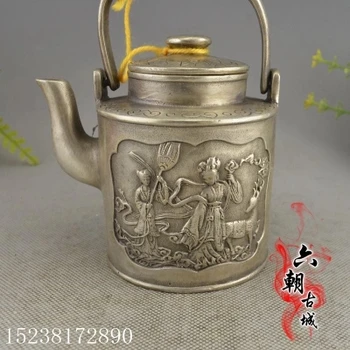 Antické bronzové náradie, žena teapots, domáce dekorácie, darčeky, ozdoby