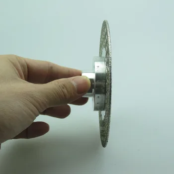 2 Ks/set 4.5 palcový 115 mm elektrolyticky pokrývajú diamantovými Čepeľ na Rezanie Disk s M14 Príruba pre Rezanie Kameňa, Mramoru