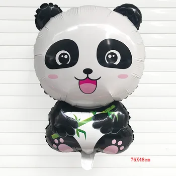 1pcs Čína Národný Poklad Cartoon Panda Fóliové Balóny Happy Birthday party decor detský nafukovací balón balónoch globos