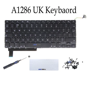 Nové A1286 UK Klávesnica Pre MacBook Pro 15