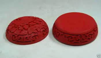 Čínske Tradičné Technológie Červená Lacquerware Pivónia Kvetinové Šperky Box