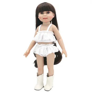 18-Palcové American Doll Dievčatá Oblečenie Biele Čipky plavky Plavky Novorodenca Hračky, Príslušenstvo Fit 40-43 Cm Chlapec Bábika c936