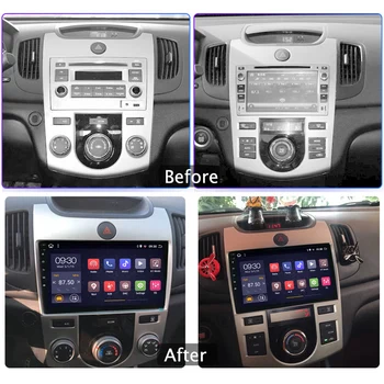 Auto rádia pre KIA forte android 2G RAM 32 G ROM 2009-autorádia coche auto audio stereo GPS navigátor, DVD multimediálny prehrávač