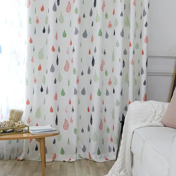 Nový Záves Stručné Moderné In Nordic Raindrop Velvet Bielizeň Opony Obývacia Izba, Spálňa, Balkón Tieni Handričkou
