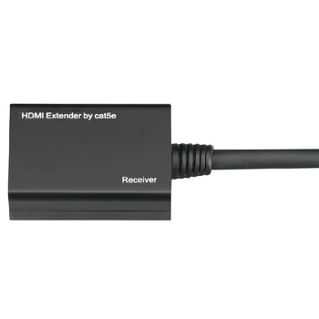 1 Dvojica HDMI Cez RJ45 CAT5E CAT6 Extender Až 100 stôp Kábel Podpora pre TV HDMI Extender Vysielač