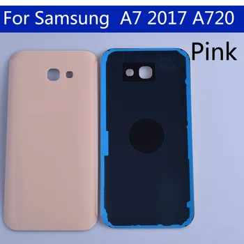 10pcs\veľa A720 Pre Samsung Galaxy A7 2017 A720 A720F SM-A720F Bývanie Kryt Batérie Späť Kryt Prípade Zadné Dvere Šasi Shell