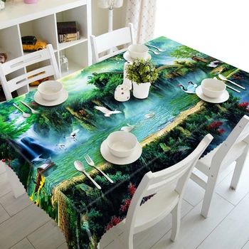 Námornícka Modrá Obrus Európskej piknikový Stôl nepremokavé tkaniny obdĺžnikový okrúhly stôl Kryt Nábytok, dekorácie obliečka na Vankúš