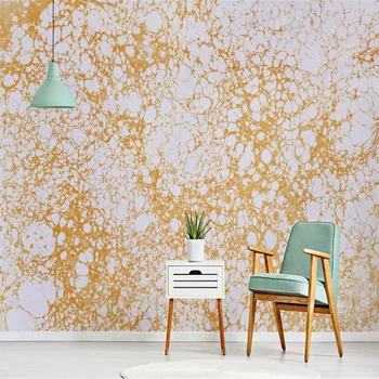 Vlastné 3D tapeta nástenná maľba Nordic moderný štýl, abstraktné vzor zlaté pozadí na stenu