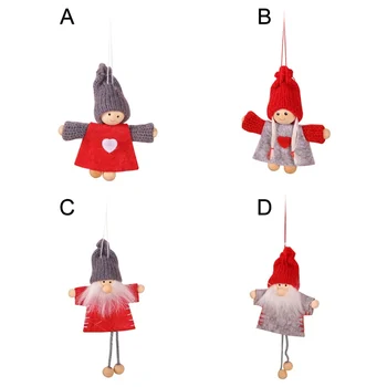 Ručné Santa Claus Bábiky Oblečenie Pre Bábiky Visí Prívesok Ozdoby Na Vianočné Stromčeky Domáce Dekorácie Deti Darček