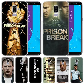 Luxusné Silikónové puzdro Prison break pre Samsung Galaxy J7 J8 J6 J4 J2 2018 Core J3 2016 J5 2017 EÚ J4 Plus J7 Prime Módne Kryt
