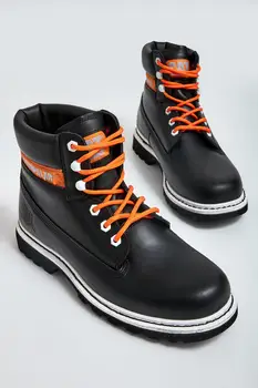 Mačka ČIERNA Colorado X Čierne Kožené pánske Boot,pánska obuv,pánske členkové topánky,Žena, topánky,zimné tenisky pre mužov,Topánky,topánky pre m