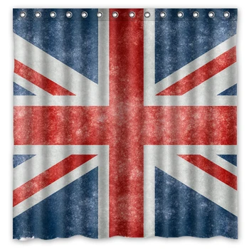 Novinka Kúpeľňa Produkty!Union Jack&britskej Vlajky Vytlačené Nepremokavé Polyesterové Sprchový Záves/Vaňa Opony( 180X180CM)