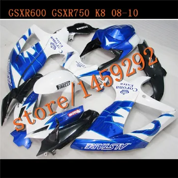 New horúce motocykel kapotáže držiak pre suzuki vstrekovanie gsxr 600 750 08-10 modrá biela čierna horské gsxr600 roky 2008-2010