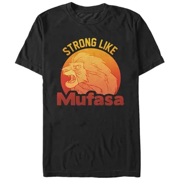 Silné Ako Mufasa. módny dizajn Lion King Mens T-Shirt. Letné Bavlna Krátky Rukáv O-Krku Unisex Tričko Nový S-3XL