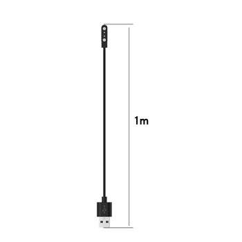 1m Univerzálny USB Magnetické 2 Kolíky 4 mm Nabíjací Kábel pre Ticwatch GTX Smart Hodinky, Náramok Náramok a viac