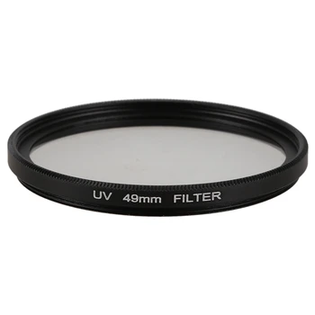Digitálny Fotoaparát 49 mm Multi Potiahnuté Chránič Ultra-Violet UV Objektív Filter Čierna