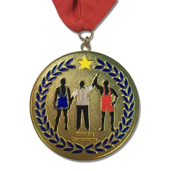 Vlastné Vlastné Logo Kovové Šport Obchod So Ozdobná Šnúrka Na Uniforme Medaila