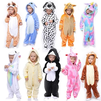 Deti Steh Kigurumi Pyžamo Chlapci Dievčatá Anime Trakmi Panda Pijama Onesie Deti Detské Kostýmy Zimné Zvierat Sleepwear Cosplay
