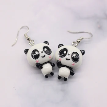 Dayoff Kórejský Roztomilý Zvierat Panda Mačka, Medveď Drop Náušnice Ženy, Dievča, Tvorivé Šperky Ryby Ghost Sova Krokodíla Náušnice E800