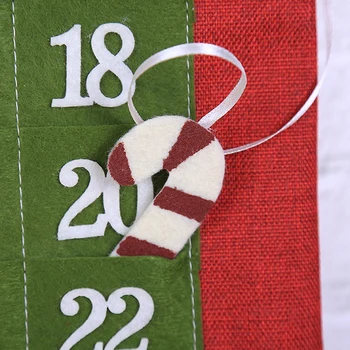 90*23 cm Vianočný Adventný Kalendár Santa Claus Snehuliak Vianoce, Nový Rok Countdown Visí Ozdoby Home Office Dvere Dekorácie