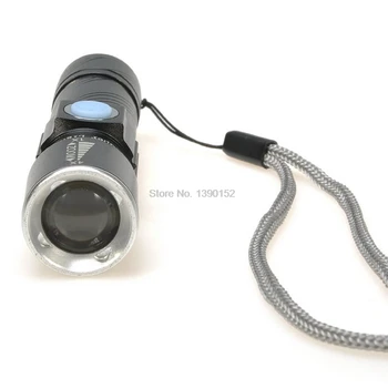 Dhl 50pcs 3 Režim Taktické Bleskové Svetlo, Pochodeň Mini Zoom Nabíjateľná Výkonný USB LED Baterka Pre Vonkajšie Cestovanie