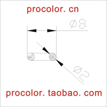 Výrobné Výstupy o tvare airproof Silikónový krúžok drôt priechodka Vyrábať všetky druhy špecifikácia na všetky váhy Veľkosti 8mm*C/S2mm...