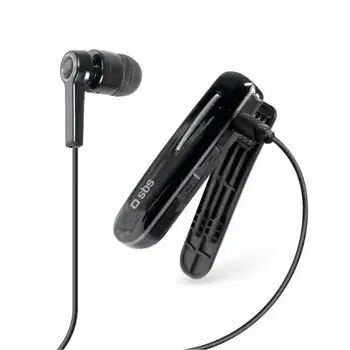 Bluetooth monoaural headset s klip Čierny