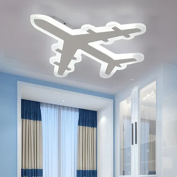 Minimalistický Diaľkové Ovládanie Stmievateľné Lietadla Lampa Miestnosti Strop Tvorivé Led Spálňa Moderný Slim Dieťa Osobnosti Chlapec LED Žiarovky