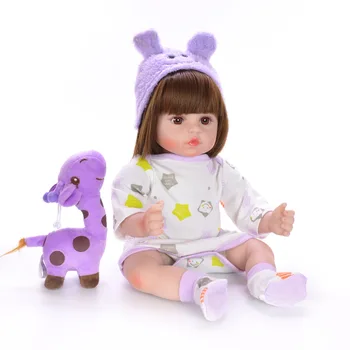 48 cm Silikónový Reborn baby doll realisticky batoľa dievča mäkké Bábiky hračky pre deti darček ručne bebes reborn boneca