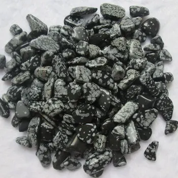 200g Prírodné Snowflake Obsidian Rozhádzané Kameňa, Liečenie Čakier Reiki Kamene
