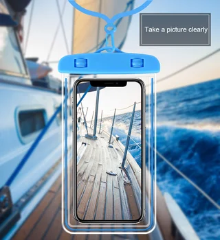 Univerzálny Kryt Vodotesný Telefón puzdro Pre iPhone 8 7 6 Coque Puzdro Vodotesný Vak Pre Samsung Galaxg S8 S9 potápanie chrániť prípade