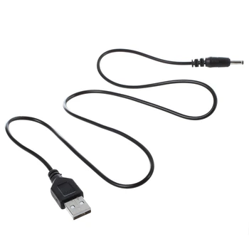 3,5 mm x 1,3 mm Čierny Kábel USB Káblik Nabíjačky, Kábel Napájania