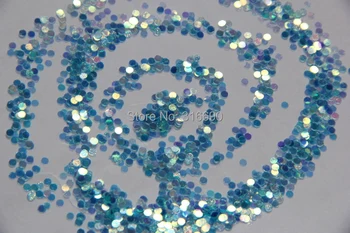 2 mm Modrá Holografické Lesk kruh, Kolo glitters pre Lesk Nechtov Umenie a Lesk Remesiel na nechty, potreby pre maliarov